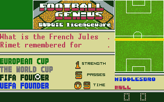 Football Genius atari screenshot