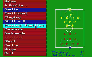 Football Manager - World Cup Edition 1990 atari screenshot