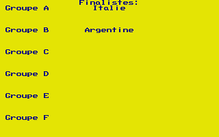 Football Manager - World Cup Edition 1990 atari screenshot