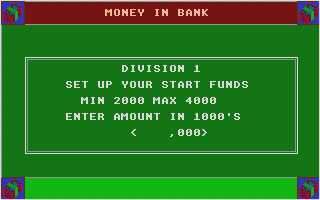 Football Manager II + Expansion Kit atari screenshot