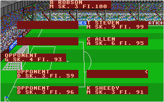 Football Manager II + Expansion Kit atari screenshot