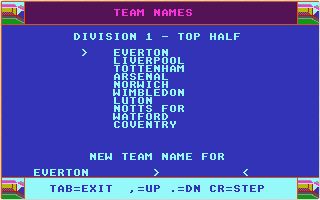 Football Manager II + Expansion Kit atari screenshot