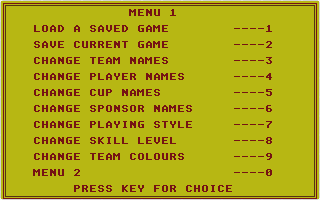 Football Manager II Expansion Kit atari screenshot