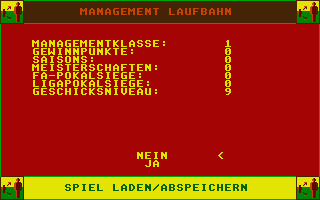 Football Manager II atari screenshot