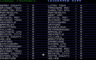 Football Tactician (Div One) atari screenshot