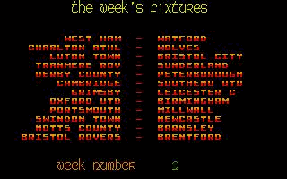 Football Tactician (Div One) atari screenshot