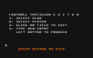 Football Tactician (Premier League) atari screenshot
