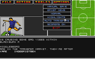 Football Tactician (Premier League) atari screenshot