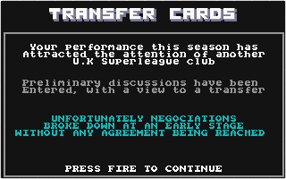 Footballer of the Year II atari screenshot