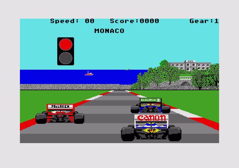 Formula 1 Grand Prix atari screenshot