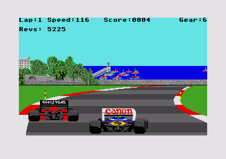 Formula 1 Grand Prix atari screenshot