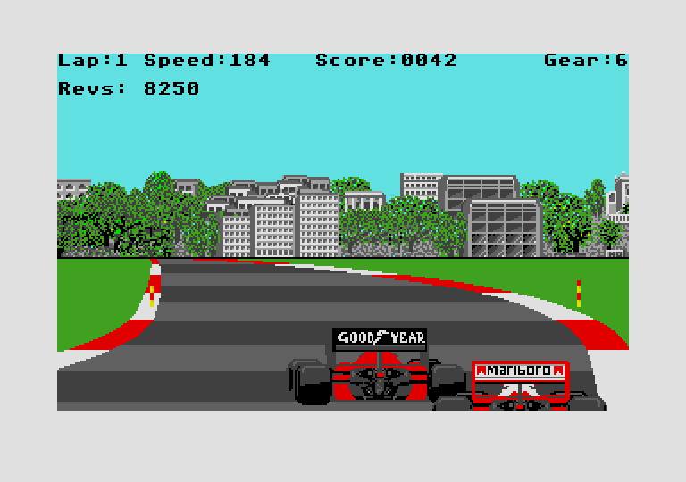 Formula 1 Grand Prix atari screenshot