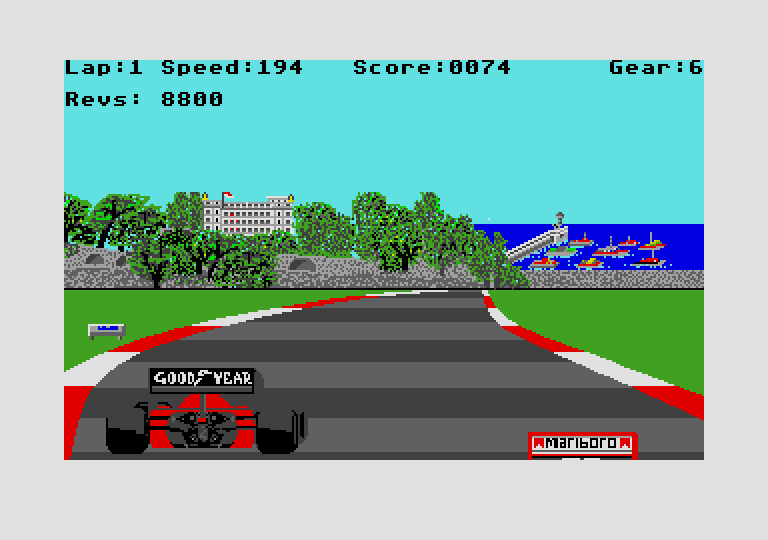 Formula 1 Grand Prix atari screenshot