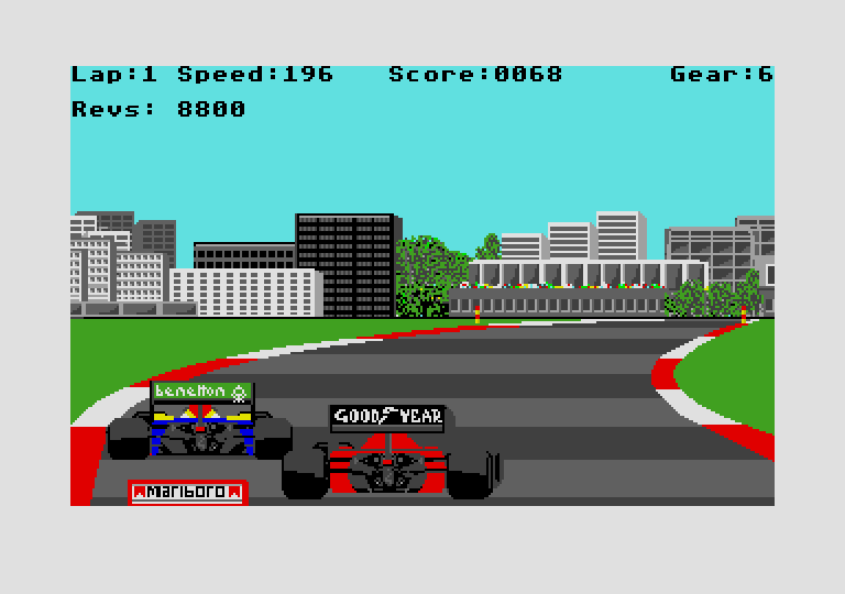 Formula 1 Grand Prix atari screenshot
