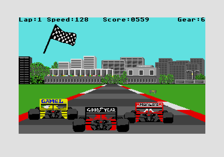 Formula 1 Grand Prix atari screenshot