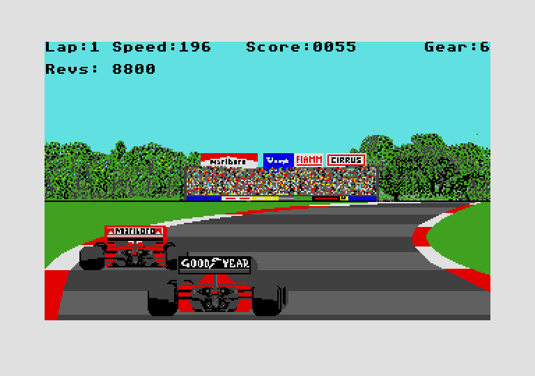 Formula 1 Grand Prix atari screenshot