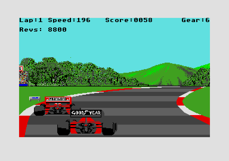 Formula 1 Grand Prix atari screenshot