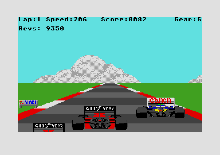 Formula 1 Grand Prix atari screenshot