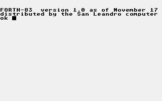Forth-83 — screenshot 1
