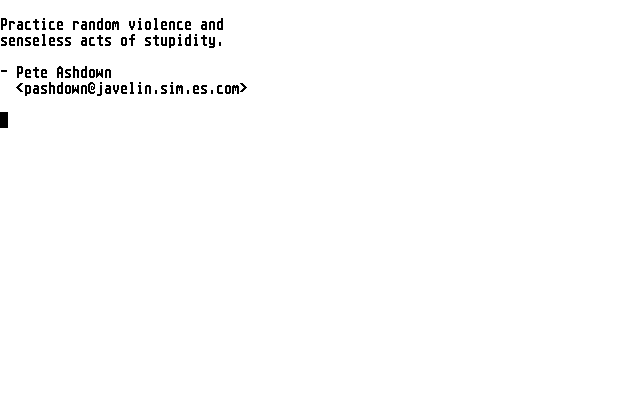 Fortune atari screenshot