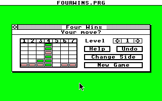 Four Wins atari screenshot