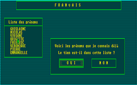 Français CP atari screenshot