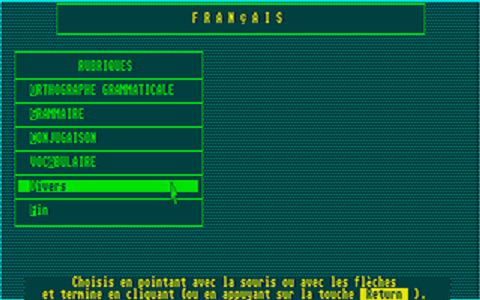 Français CP atari screenshot