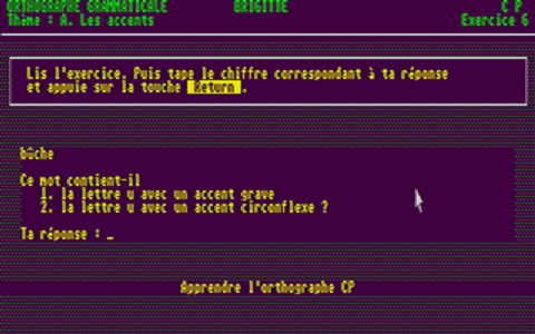 Français CP atari screenshot
