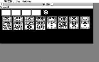 Freecell atari screenshot