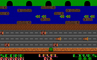 Frogger! atari screenshot