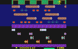 Frogger atari screenshot