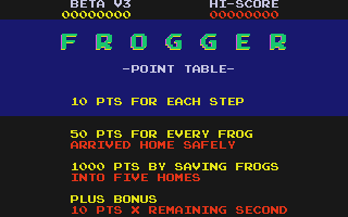 Frogger atari screenshot