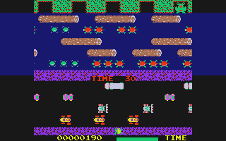 Frogger atari screenshot