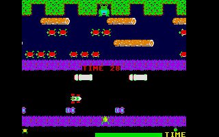 Frogger atari screenshot