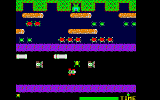 Frogger atari screenshot