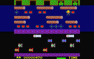 Frogger atari screenshot