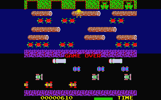Frogger atari screenshot