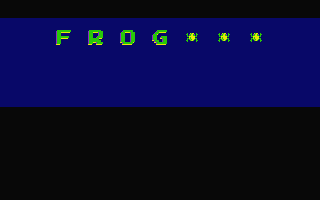 Frogger atari screenshot