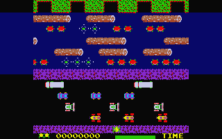 Frogger atari screenshot