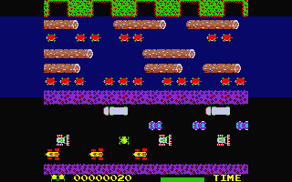 Frogger atari screenshot