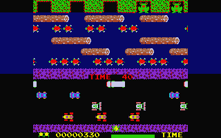 Frogger atari screenshot
