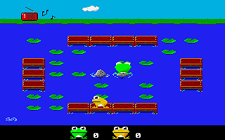 Frogs atari screenshot