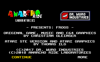 Frogs atari screenshot