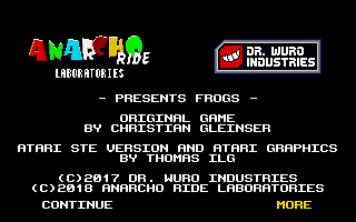 Frogs atari screenshot