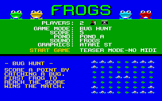 Frogs atari screenshot