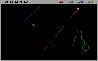 Frogs / Zatacka ST atari screenshot