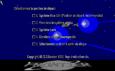 Frontier - Elite II atari screenshot