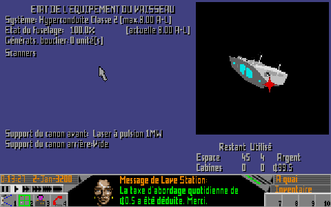 Frontier - Elite II atari screenshot