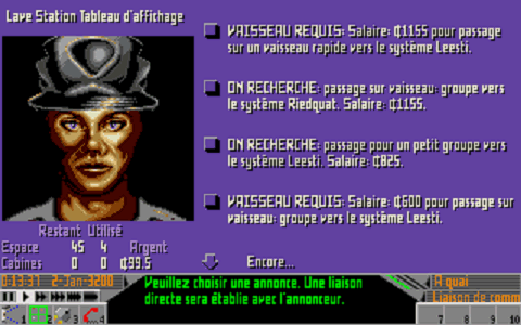Frontier - Elite II atari screenshot