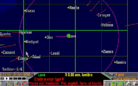 Frontier - Elite II atari screenshot